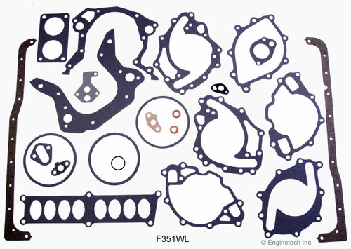 1992 Ford E-150 Econoline 5.8L Engine Gasket Set F351WL -36