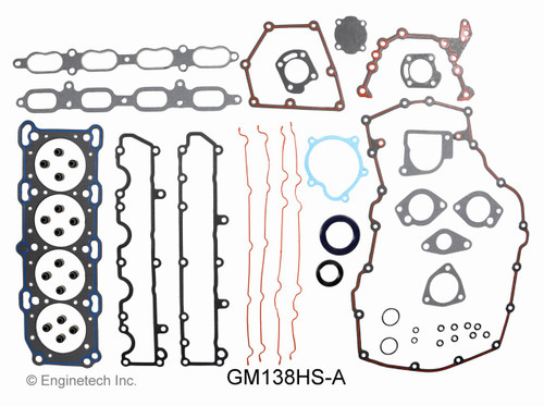 1991 Oldsmobile Cutlass Supreme 2.3L Engine Cylinder Head Gasket Set GM138HS-A -17