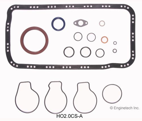 1991 Acura Integra 1.8L Engine Lower Gasket Set HO2.0CS-A -2