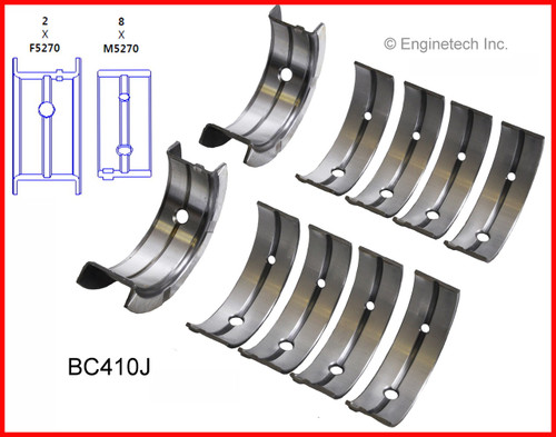 1996 Dodge Caravan 2.4L Engine Crankshaft Main Bearing Set BC410J -15