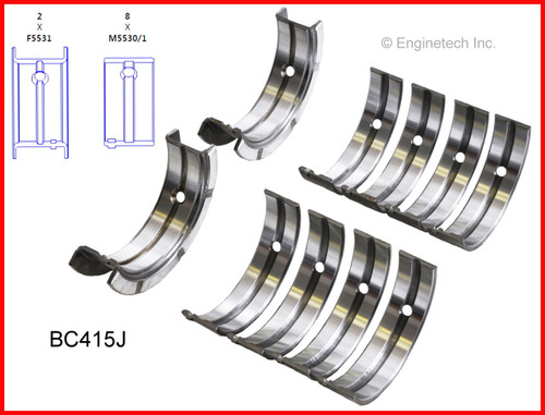 1997 Isuzu Hombre 2.2L Engine Crankshaft Main Bearing Set BC415J -232
