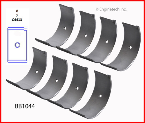 1988 Nissan Van 2.4L Engine Connecting Rod Bearing Set BB1044 -69