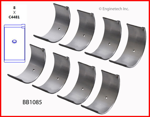 1985 Mitsubishi Galant 2.4L Engine Connecting Rod Bearing Set BB1085 -45