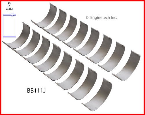 2012 Dodge Challenger 5.7L Engine Connecting Rod Bearing Set BB111J -580