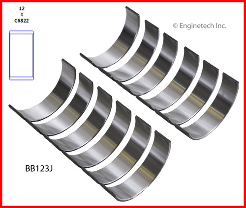 2010 Dodge Dakota 3.7L Engine Connecting Rod Bearing Set BB123J -250