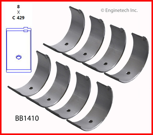 1988 Chevrolet Nova 1.6L Engine Connecting Rod Bearing Set BB1410 -60