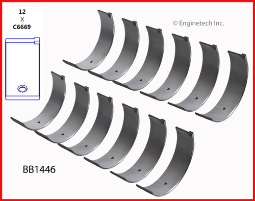 1993 Lexus ES300 3.0L Engine Connecting Rod Bearing Set BB1446 -9