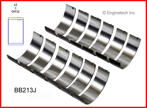 2002 Ford F-150 4.2L Engine Connecting Rod Bearing Set BB213J -160