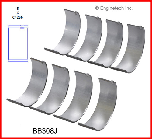 1996 Dodge Caravan 2.4L Engine Connecting Rod Bearing Set BB308J -15