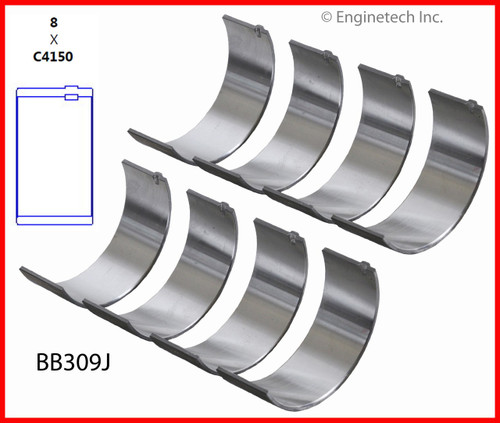 1996 Ford Contour 2.0L Engine Connecting Rod Bearing Set BB309J -12