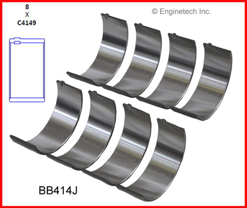 1998 Saturn SW1 1.9L Engine Connecting Rod Bearing Set BB414J -147