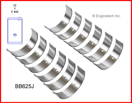 2000 Mazda B4000 4.0L Engine Connecting Rod Bearing Set BB625J -356