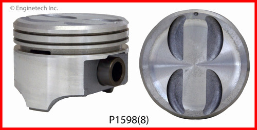 1992 Chevrolet K2500 5.0L Engine Piston Set P1598(8) -264 1992 Chevrolet K2500 5.0L Engine Piston Set P1598(8) -264