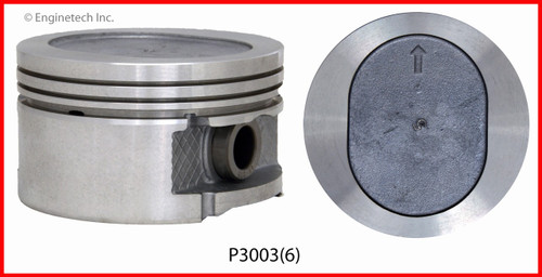 1991 Chrysler Imperial 3.3L Engine Piston Set P3003(6) -32 1991 Chrysler Imperial 3.3L Engine Piston Set P3003(6) -32