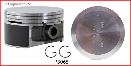 1998 Pontiac Grand Am 2.4L Engine Piston Set P3065(4) -48