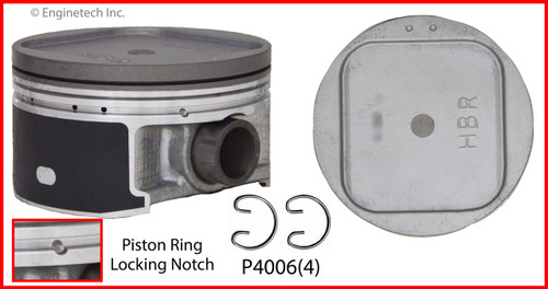 2004 Subaru Impreza 2.0L Engine Piston Set P4006(4) -6