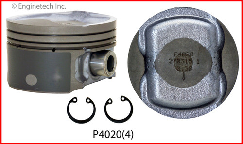 2007 Nissan Sentra 2.0L Engine Piston Set P4020(4) -4