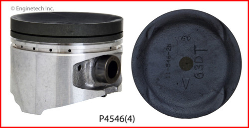 1990 Plymouth Laser 2.0L Engine Piston Set P4546(4) -6 1990 Plymouth Laser 2.0L Engine Piston Set P4546(4) -6