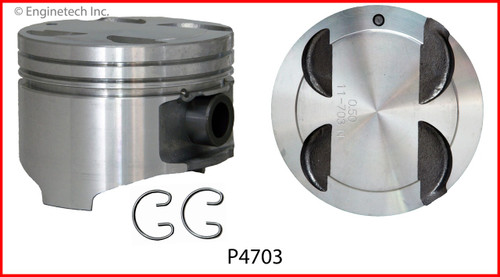 1990 Mazda Protege 1.8L Engine Piston Set P4703(4) -2