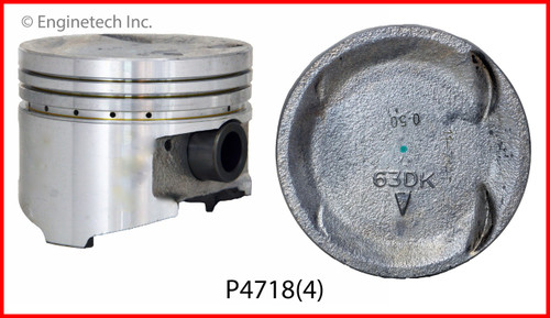 1993 Plymouth Laser 2.0L Engine Piston Set P4718(4) -4