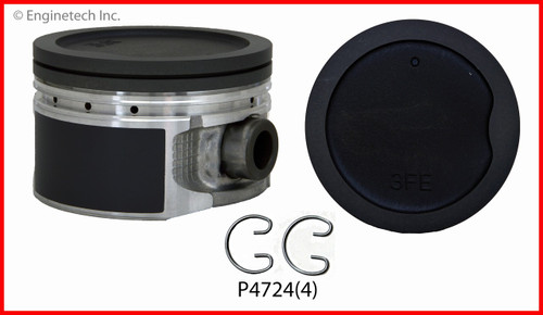 1999 Toyota Tacoma 2.7L Engine Piston Set P4724(4) -45