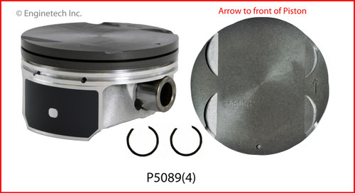 2010 Chevrolet HHR 2.4L Engine Piston Set P5089(4) -62