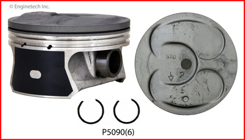 2008 Cadillac STS 3.6L Engine Piston Set P5090(6) -4