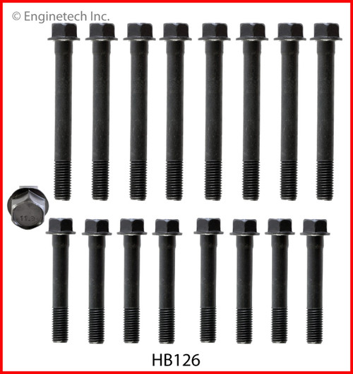 1985 Pontiac Fiero 2.8L Engine Cylinder Head Bolt Set HB126 -81