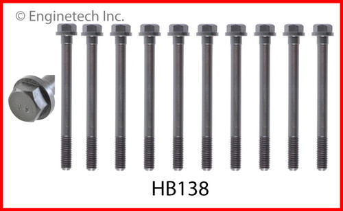 1990 Nissan Axxess 2.4L Engine Cylinder Head Bolt Set HB138 -3