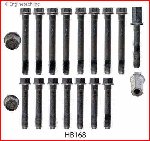 1990 Chevrolet Lumina APV 3.1L Engine Cylinder Head Bolt Set HB168 -1