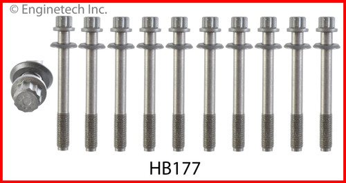 2000 Hyundai Sonata 2.4L Engine Cylinder Head Bolt Set HB177 -2