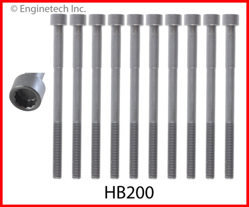 2008 Pontiac Vibe 1.8L Engine Cylinder Head Bolt Set HB200 -32
