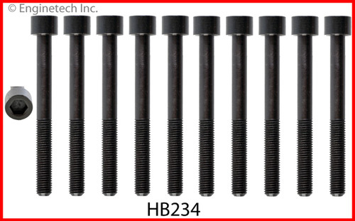 2000 Mazda 626 2.0L Engine Cylinder Head Bolt Set HB234 -4