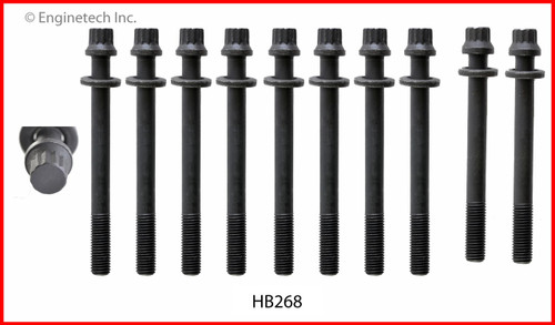 2005 Kia Rio 1.6L Engine Cylinder Head Bolt Set HB268 -5
