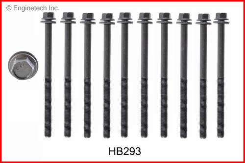 2011 Honda Insight 1.3L Engine Cylinder Head Bolt Set HB293 -16