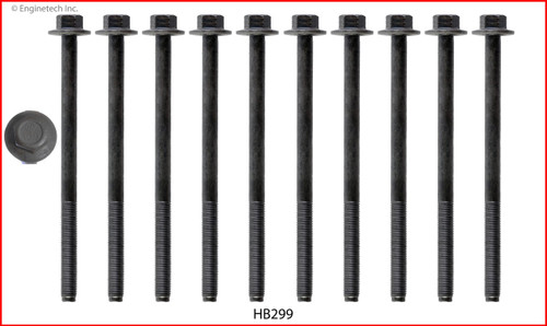 2013 Ford Mustang 5.0L Engine Cylinder Head Bolt Set HB299 -6