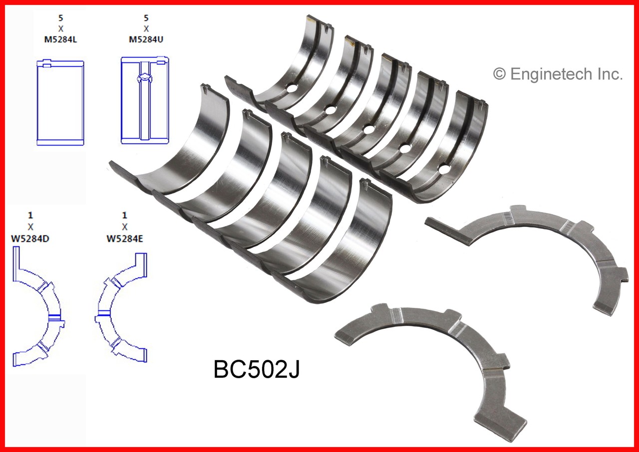 2007 Dodge Durango 4.7L Engine Remain Kit (Re-Ring Kit) RMCR287AP -52