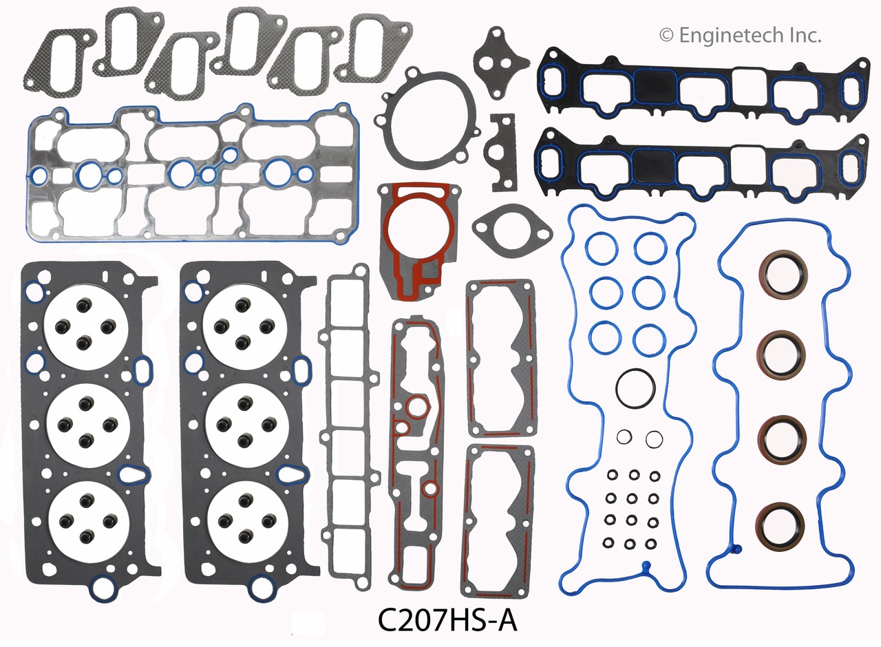 1996 Oldsmobile Cutlass Supreme 3.4L Engine Remain Kit (Re-Ring Kit) RMC207DP -2