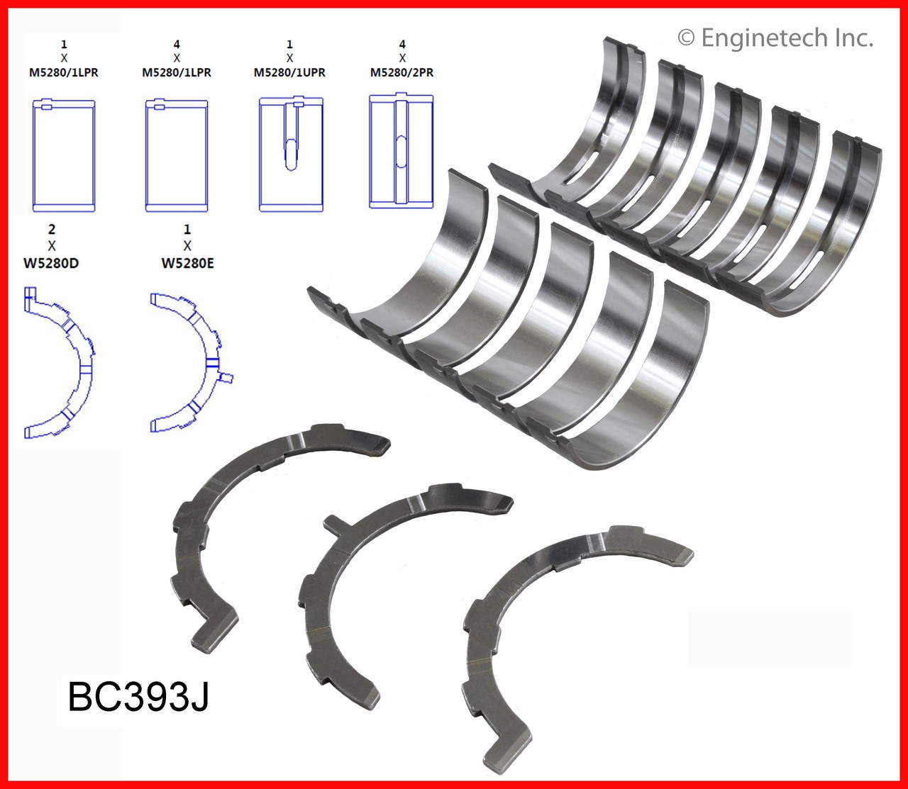 2000 Ford F-150 4.6L Engine Rebuild Kit RCF281TP.P5