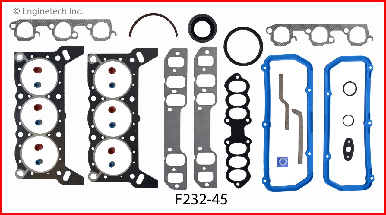 1988 Mercury Cougar 3.8L Engine Remain Kit (Re-Ring Kit) RMF232P -4