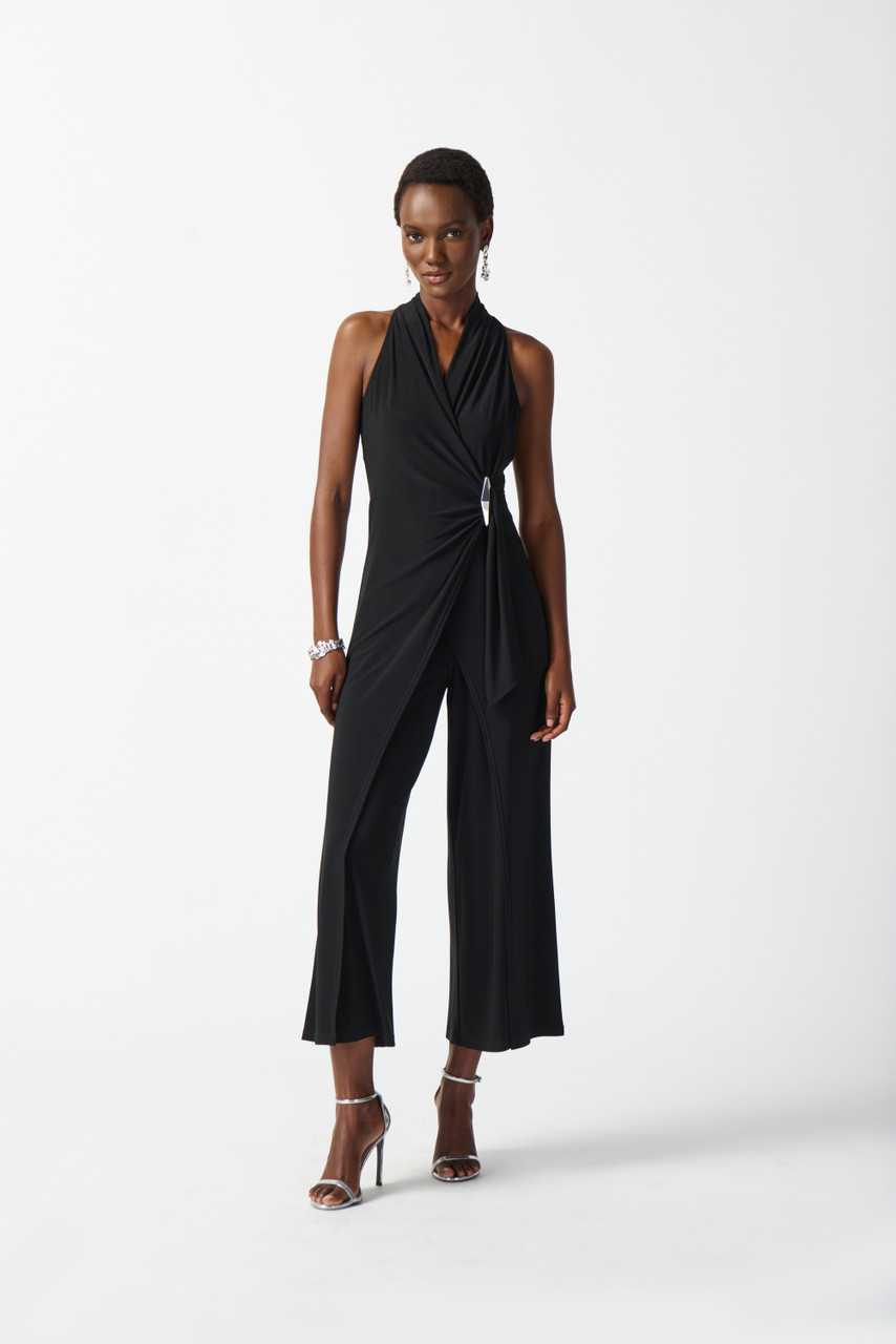 Joseph Ribkoff Silky Knit Wrap Culotte Jumpsuit (242197)