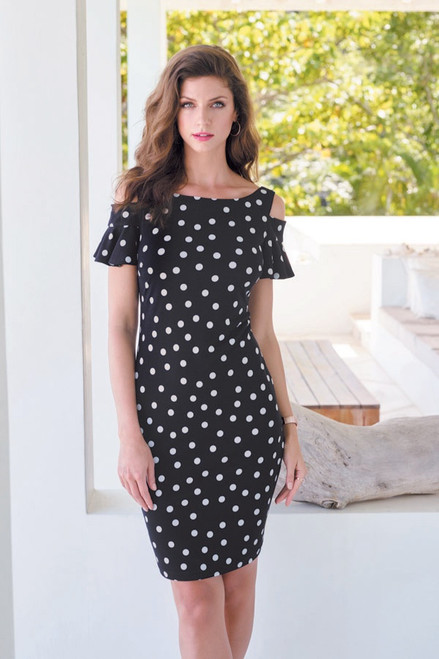 Frank Lyman Black/White Knit Dress (176616) Frank Lyman Black/White Knit Dress (176616)