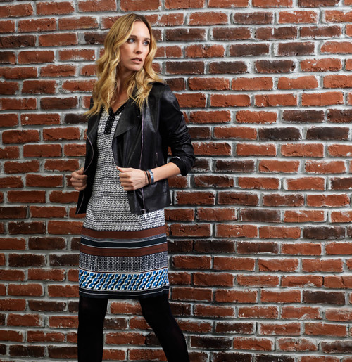 pause café long seleeve dress (69523-u03) pause café long seleeve dress (69523-u03)