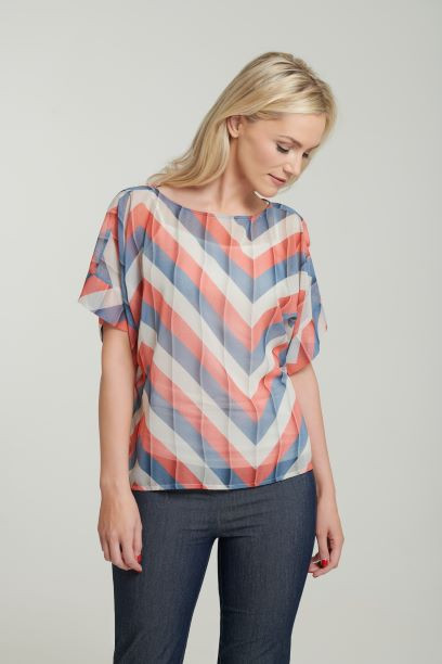 Libra Multi Stripe floaty top (LT1113)