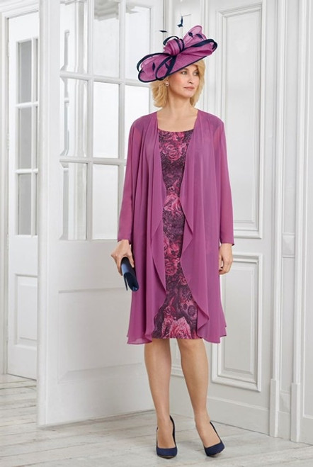 Condici Vintage Roses Lace Dresss With Long Chiffon Jacket (71022) Condici Vintage Roses Lace Dresss With Long Chiffon Jacket (71022)
