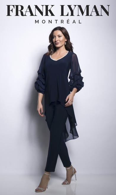 Frank Lyman V Neck Long Ruffled Sleeves Tunic (209230) Frank Lyman V Neck Long Ruffled Sleeves Tunic (209230)