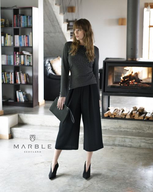 Marble Soft Jumper With Studs Embellishments (5823) Marble Soft Jumper With Studs Embellishments (5823)