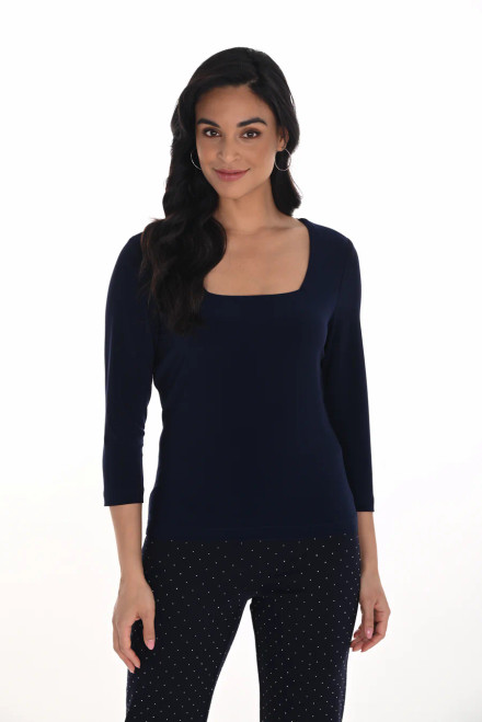 Frank Lyman 3/4 sleeve square neck top (254019)