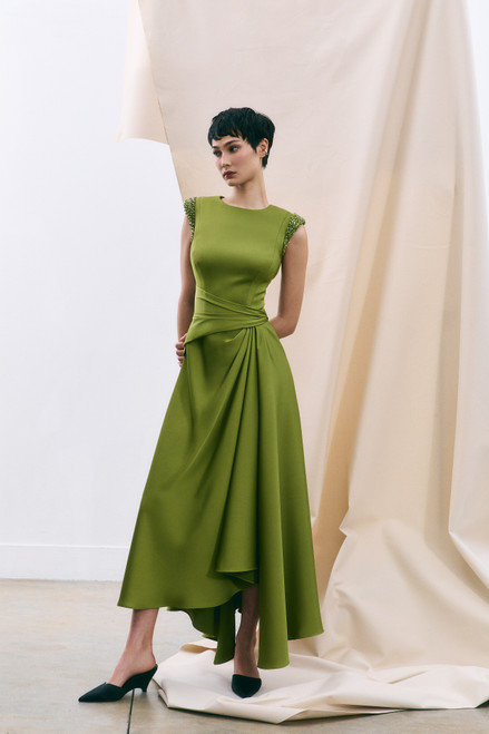 Maisonel Beaded Asymmetric Gown Meadow (ME3189A)