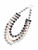 Mn1992832Srgm Hammered 3 Stand Coloured Necklace ()